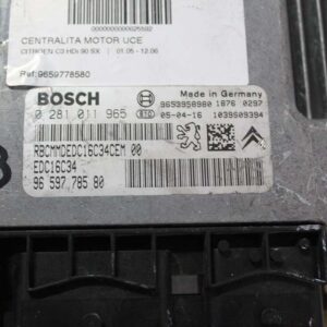 Centralita de motor Citroen C3 1,6 16v 2005 cm-508