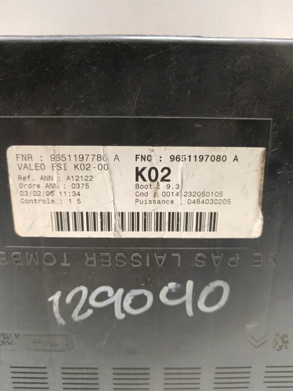 CAJA RELES / FUSIBLES / MODULO BSI PEUGEOT 307 (S1) XS DIESEL Motor 2,0 Ltr.  107 CV  [2001 - 2005] 3 Puertas - Imagen 2