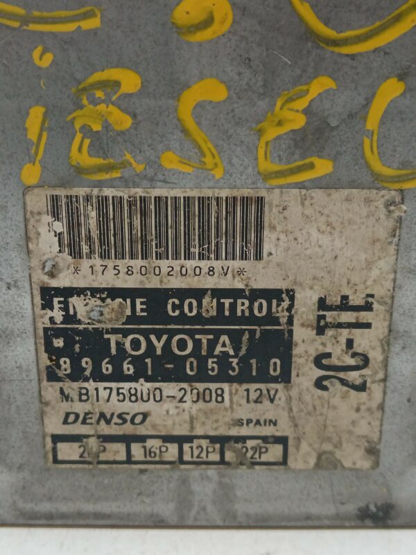 CENTRALITA MOTOR UCE TOYOTA COROLLA (E15) Luna DIESEL Motor 2,0 Ltr.  126 CV  [2006 - 2011] 4 Puertas - Imagen 2