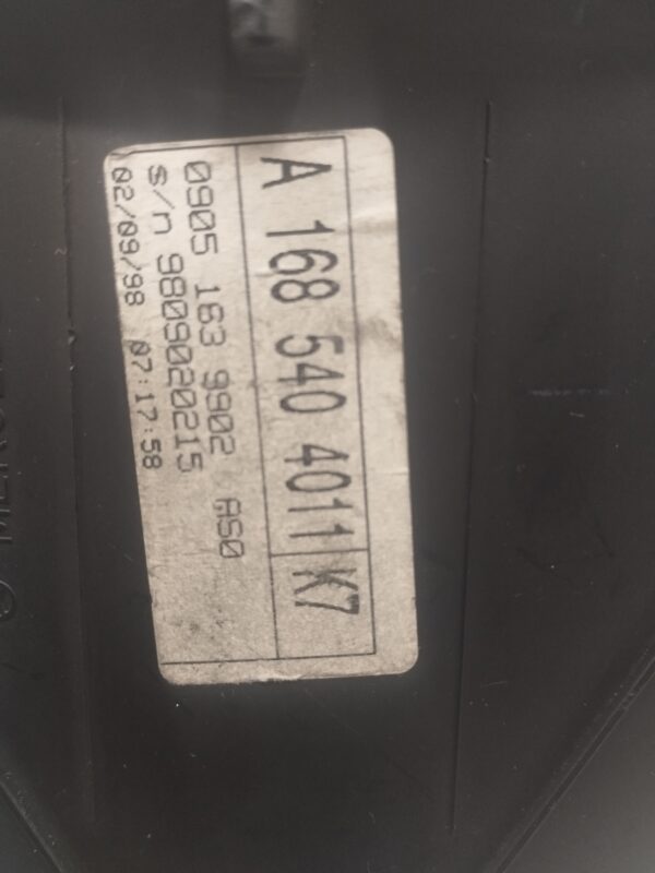 TABLERO DE INSTRUMENTOS MERCEDES CLASE A (W168) 1.7 CDI Diesel CAT DIESEL Motor 1,7 Ltr.  60 CV  [1997 - 2004] 3 Puertas - Imagen 6