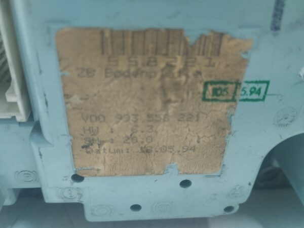 TABLERO DE INSTRUMENTOS BMW SERIE 3 BERLINA (E36) 2.5 24V CAT NAFTA 95 Motor 2,5 Ltr.  170 CV  [1990 - 1998] 3 Puertas - Imagen 4