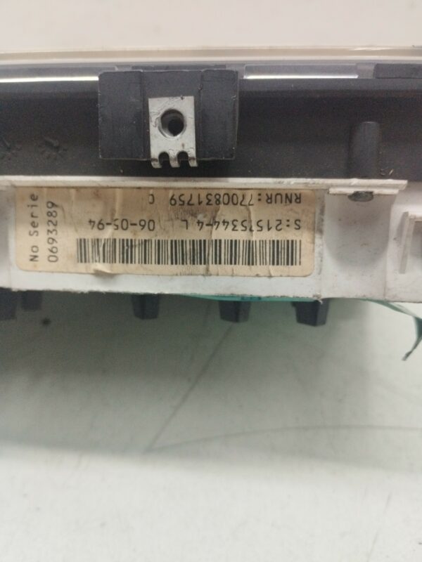 TABLERO DE INSTRUMENTOS RENAULT CLIO I FASE I+II (B/C57) 1.2 Alize NAFTA Motor 1,2 Ltr.  58 CV  [1991 - 1998] 3 Puertas - Imagen 2