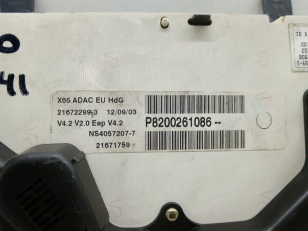 TABLERO DE INSTRUMENTOS RENAULT CLIO II FASE II (B/CB0) 1.5 dCi Diesel DIESEL Motor 1,5 Ltr.  64 CV  [2001 - 2013] 3 Puertas - Imagen 5