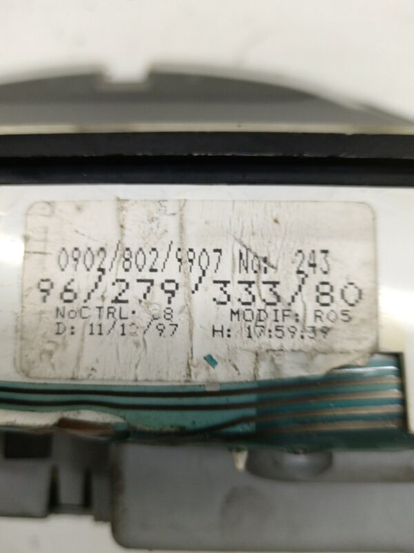 TABLERO DE INSTRUMENTOS CITROEN SAXO 1.1 X NAFTA 95 Motor 1,1 Ltr.  60 CV  [1996 - 2000] 5 Puertas - Imagen 3