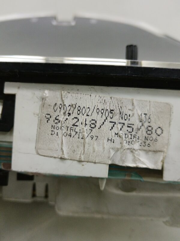 TABLERO DE INSTRUMENTOS CITROEN SAXO 1.5 Diesel CAT (VJY. VJZ / TUD5) DIESEL Motor 1,5 Ltr.  54 CV  [1996 - 2000] 3 Puertas - Imagen 4
