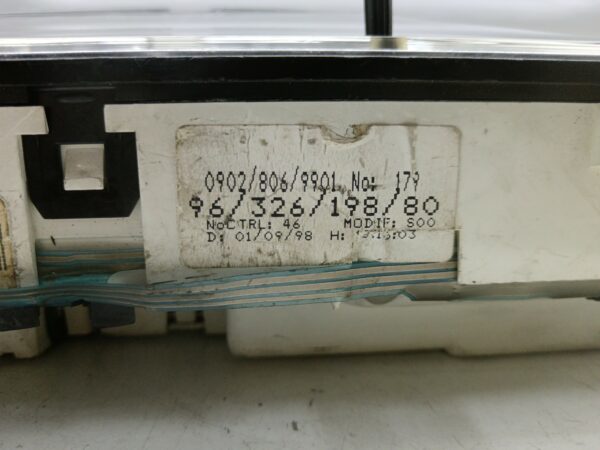 TABLERO DE INSTRUMENTOS CITROEN SAXO 1.1 SX NAFTA 95 Motor 1,1 Ltr.  60 CV  [1996 - 2000] 3 Puertas - Imagen 3