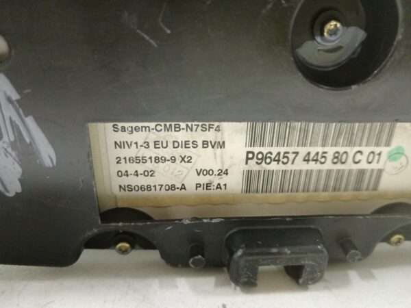 TABLERO DE INSTRUMENTOS CITROEN XSARA BERLINA 2.0 HDi SX (80kW) DIESEL Motor 2,0 Ltr.  109 CV  [1997 - 2005] 5 Puertas - Imagen 4