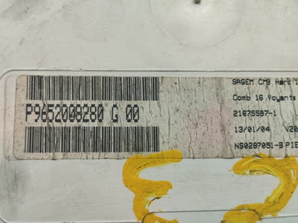TABLERO DE INSTRUMENTOS CITROEN C3 1.1 X NAFTA 95 Motor 1,1 Ltr.  60 CV  [1995 - 2010] 5 Puertas - Imagen 2