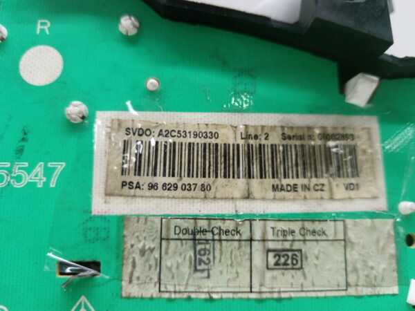 TABLERO DE INSTRUMENTOS PEUGEOT 207 CC 1.6 16V NAFTA Motor 1,6 Ltr.  120 CV  [2007 - 2012] 3 Puertas - Imagen 4