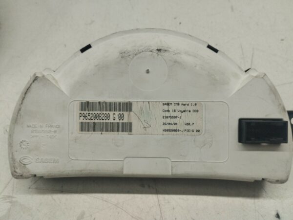 TABLERO DE INSTRUMENTOS CITROEN C3 1.1 X NAFTA 95 Motor 1,1 Ltr.  60 CV  [1995 - 2010] 5 Puertas - Imagen 2