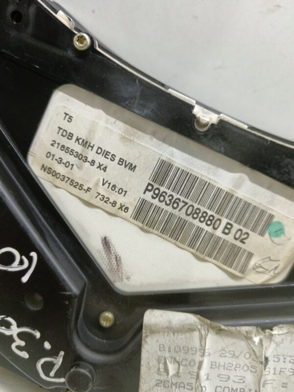 TABLERO DE INSTRUMENTOS PEUGEOT 307 BERLINA (S2) 1.6 HDi DIESEL Motor 1,6 Ltr.  109 CV  [2005 - 2008] 3 Puertas - Imagen 4