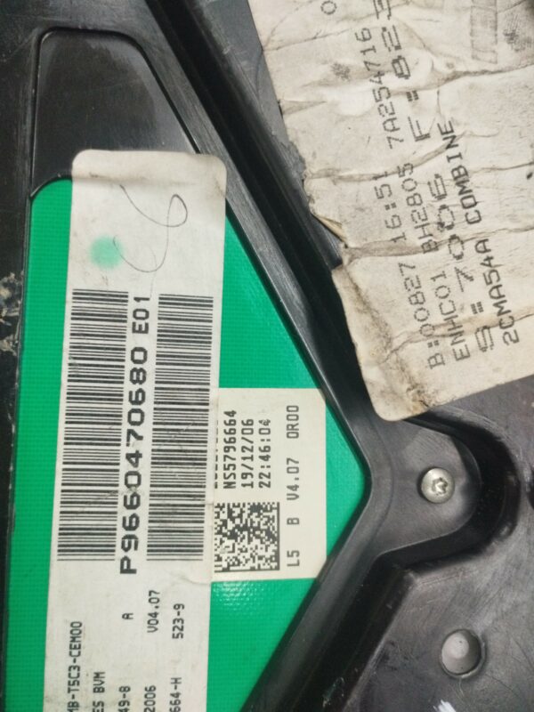 TABLERO DE INSTRUMENTOS PEUGEOT 307 BERLINA (S2) XS DIESEL Motor 2,0 Ltr.  136 CV  [2005 - 2008] 3 Puertas - Imagen 2