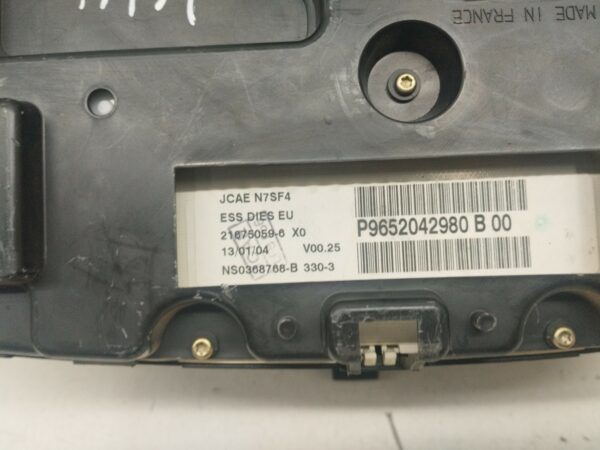 TABLERO DE INSTRUMENTOS CITROEN XSARA BERLINA 1,6 NAFTA 95 Motor 1,6 Ltr.  88 CV  [1997 - 2005] 3 Puertas - Imagen 2