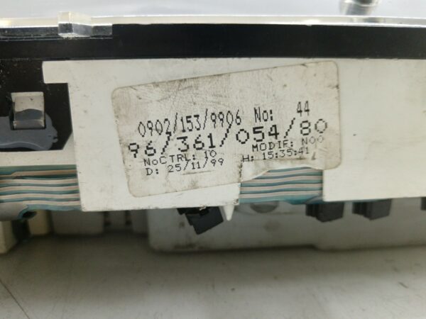 TABLERO DE INSTRUMENTOS CITROEN BERLINGO 2.0 HDi CAT (RHY / DW10TD) DIESEL Motor 2,0 Ltr.  90 CV  [1996 - 2002] 3 Puertas - Imagen 3