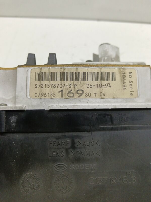 TABLERO DE INSTRUMENTOS CITROEN XANTIA BERLINA 1.9 TD VSX DIESEL Motor 1,9 Ltr.  92 CV  [1993 - 1997] 5 Puertas - Imagen 5