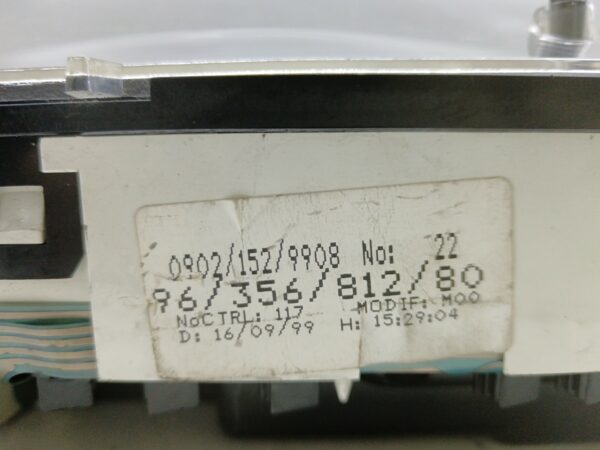 TABLERO DE INSTRUMENTOS CITROEN BERLINGO 1.9 D X Familiar DIESEL Motor 1,9 Ltr.  69 CV  [1996 - 2002] 0 Puertas - Imagen 3