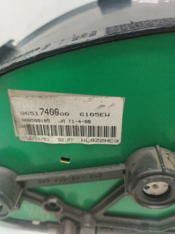 TABLERO DE INSTRUMENTOS PEUGEOT 206 BERLINA XR DIESEL Motor 1,9 Ltr.  69 CV  [1998 - 2010] 3 Puertas - Imagen 2