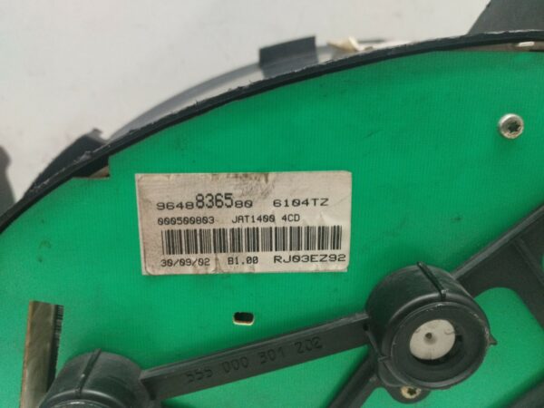 TABLERO DE INSTRUMENTOS PEUGEOT 206 BERLINA XR DIESEL Motor 1,9 Ltr.  69 CV  [1998 - 2010] 5 Puertas - Imagen 2