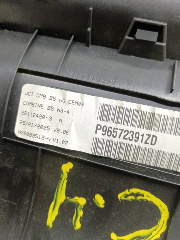 TABLERO DE INSTRUMENTOS CITROEN C4 COUPE 1.6 16V HDi DIESEL Motor 1,6 Ltr.  90 CV  [2004 - 2011] 3 Puertas - Imagen 4