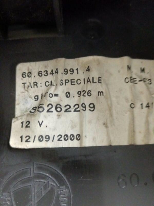 TABLERO DE INSTRUMENTOS FIAT SEICENTO (187) Active NAFTA 95 Motor 1,1 Ltr.  54 CV  [1998 - 2002] 3 Puertas - Imagen 3