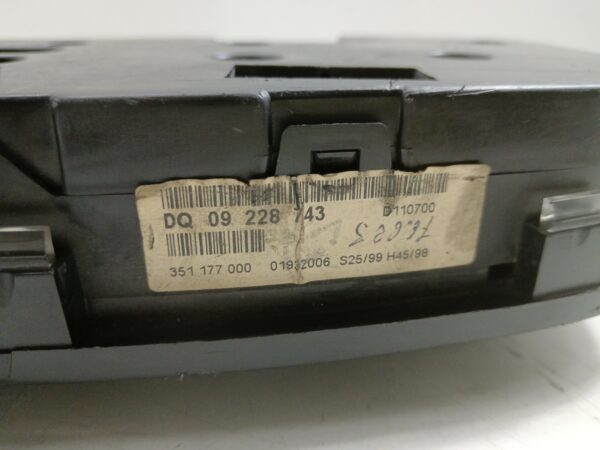 TABLERO DE INSTRUMENTOS OPEL ASTRA G BERLINA 2.0 16V DI CAT (X 20 DTL / LD3) DIESEL Motor 2,0 Ltr.  82 CV  [1998 - 2004] 3 Puertas - Imagen 4