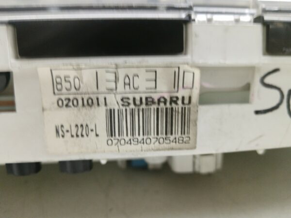 TABLERO DE INSTRUMENTOS SUBARU LEGACY BERL./FAMILIAR B11 (BD/BG) 2.2 CAT NAFTA 95 Motor 2,2 Ltr.  128 CV  [1994 - 1999] 3 Puertas - Imagen 4