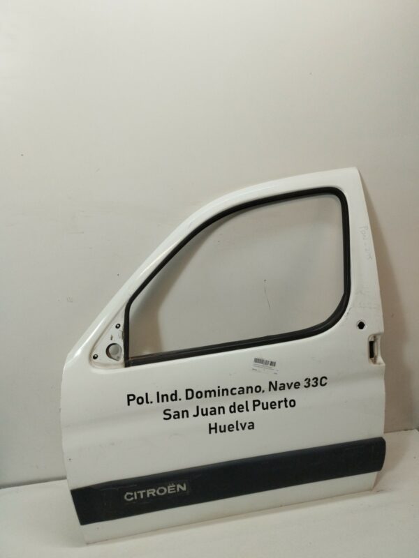 PUERTA DELANTERA IZQUIERDA PEUGEOT PARTNER (S2) Combi Pro DIESEL Motor 1,9 Ltr.  69 CV  [2002 - 2008] 4 Puertas - Imagen 2