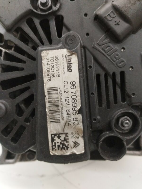 ALTERNADOR PEUGEOT 208 1.2 16V VTi NAFTA 95 Motor 1,2 Ltr.  82 CV  [2012 - 2019] 3 Puertas - Imagen 5